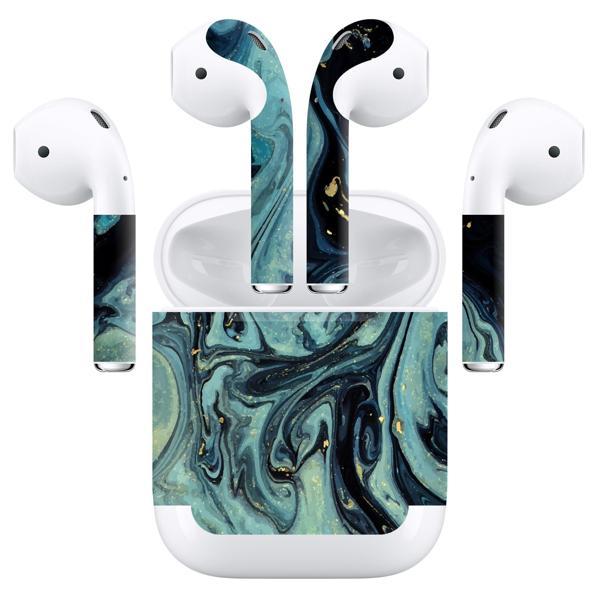 Papscover Airpods (Gen 2 No Wireless) Kaplama Mistik Mavi Dalga - Image 1