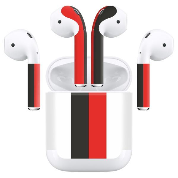 Papscover Airpods (Gen 2 No Wireless) Kaplama Siyah Beyaz Kırmızı - Image 1
