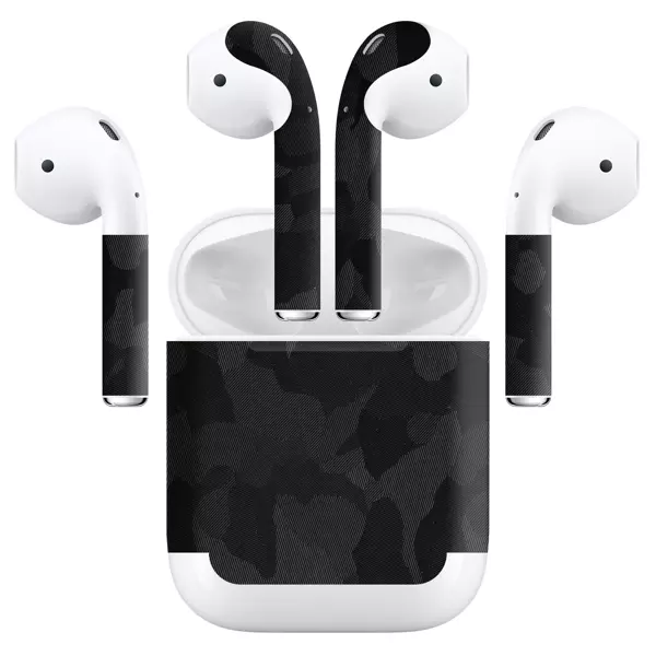 Papscover Airpods (Gen 2 No Wireless) Kaplama Siyah Kamuflaj - Image 1