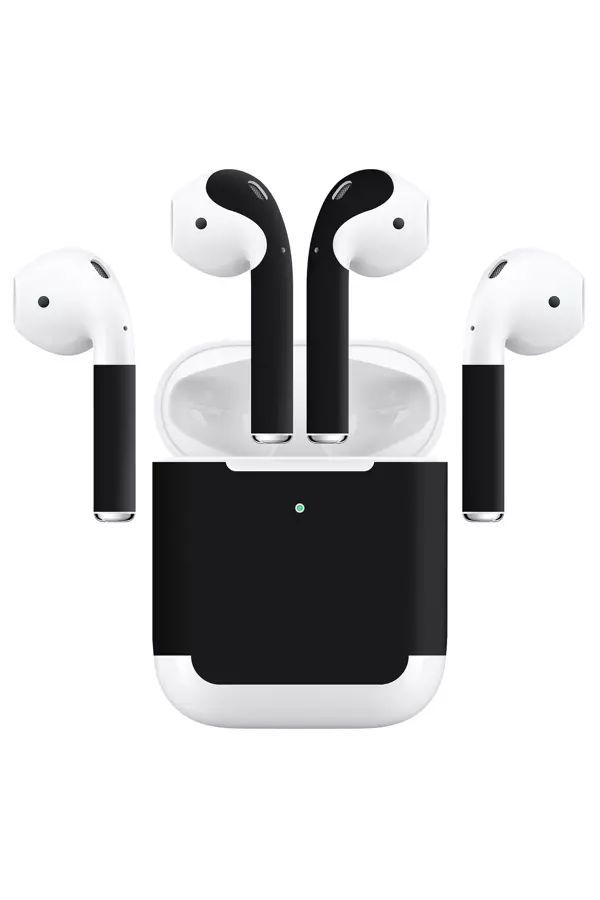 Papscover Airpods (Gen 2 Wireless) Kaplama Mat Siyah - Image 1