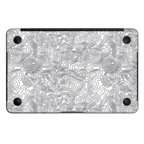 Papscover Macbook Air 13" (2018-2019) Kaplama - Beyaz İzohips - Image 1