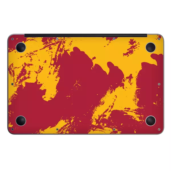 Papscover Macbook Air 13" (2020 M1) Kaplama - Sarı Kırmızı - Image 1