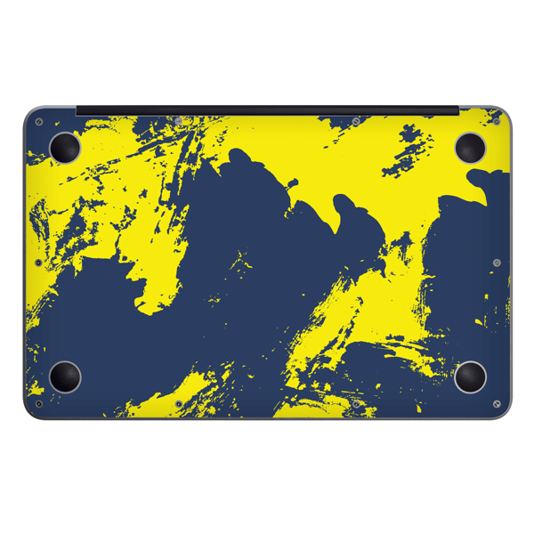 Papscover Macbook Air 13" (2020 M1) Kaplama - Sarı Lacivert - Image 1