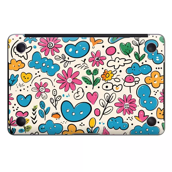 Papscover Macbook Air 13" (2018-2019) Kaplama - Renkli Bahçe - Image 1