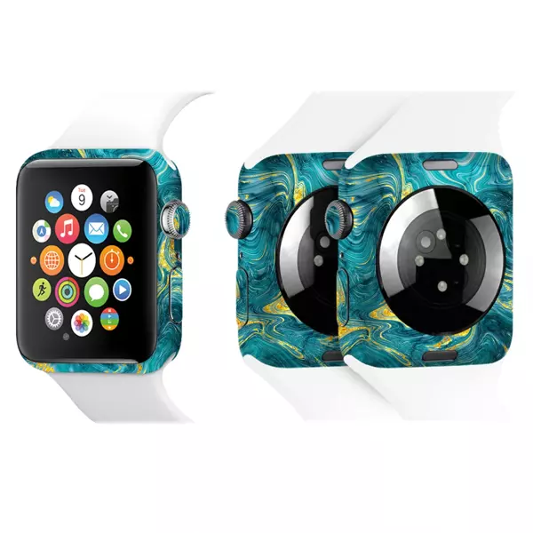 Papscover Apple Watch Kaplama Mistik Turkuaz Dalga - Image 1