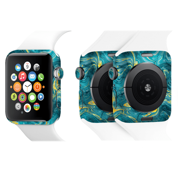 Papscover Apple Watch Kaplama Mistik Turkuaz Dalga - Image 1