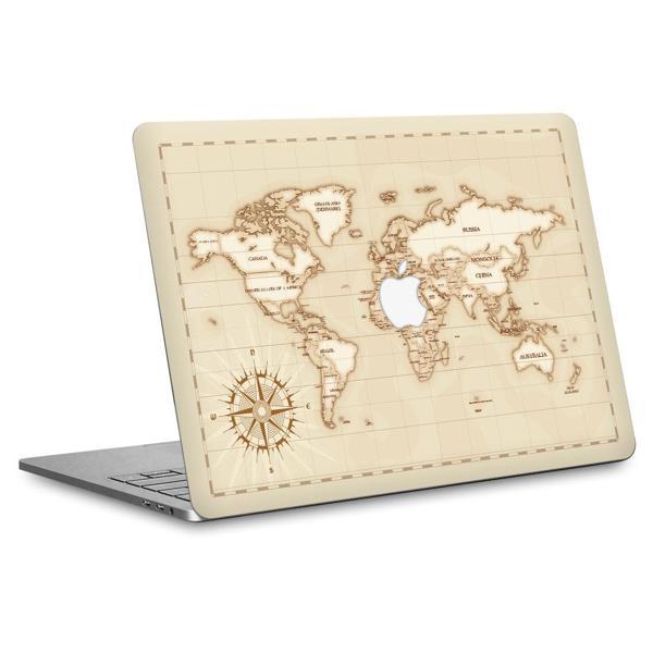 Papscover Macbook Pro 13" (2022 M2) Kaplama - Retro Atlas - Image 1
