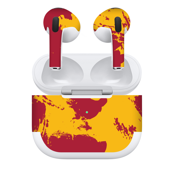 Papscover Airpods 3 Kaplama Sarı Kırmızı - Image 1