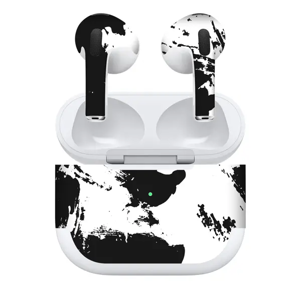Papscover Airpods 3 Kaplama Siyah Beyaz - Image 1