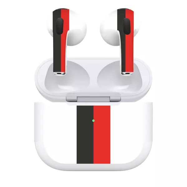 Papscover Airpods 3 Kaplama Siyah Beyaz Kırmızı - Image 1