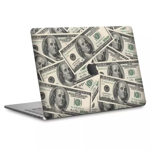 Papscover Macbook Air 13" (2018-2019) Kaplama - Dolar Desenli - Image 1
