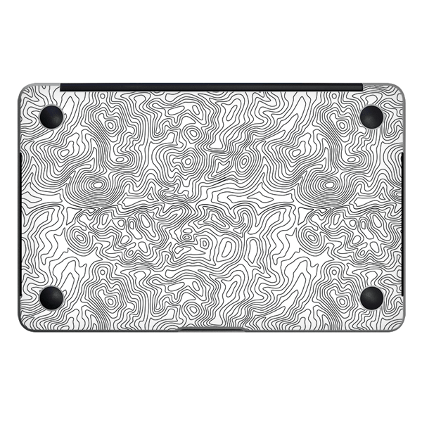 Papscover Macbook Pro 13" (2013-2015 Retina) Kaplama - Beyaz İzohips - Image 1