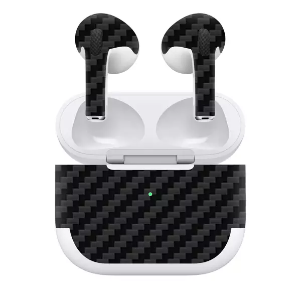 Papscover Airpods 3 Kaplama Siyah Karbon Fiber - Image 1