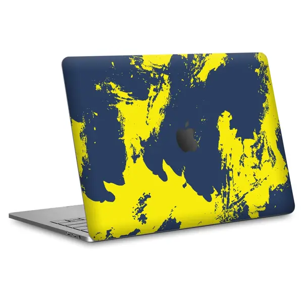 Papscover Macbook Pro 13" (2022 M2) Kaplama - Sarı Lacivert - Image 1