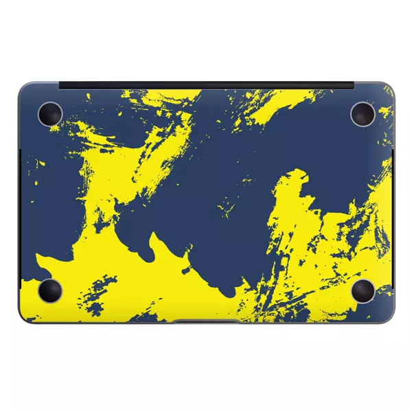 Papscover Macbook Air 13" (2018-2019) Kaplama - Sarı Lacivert - Image 1