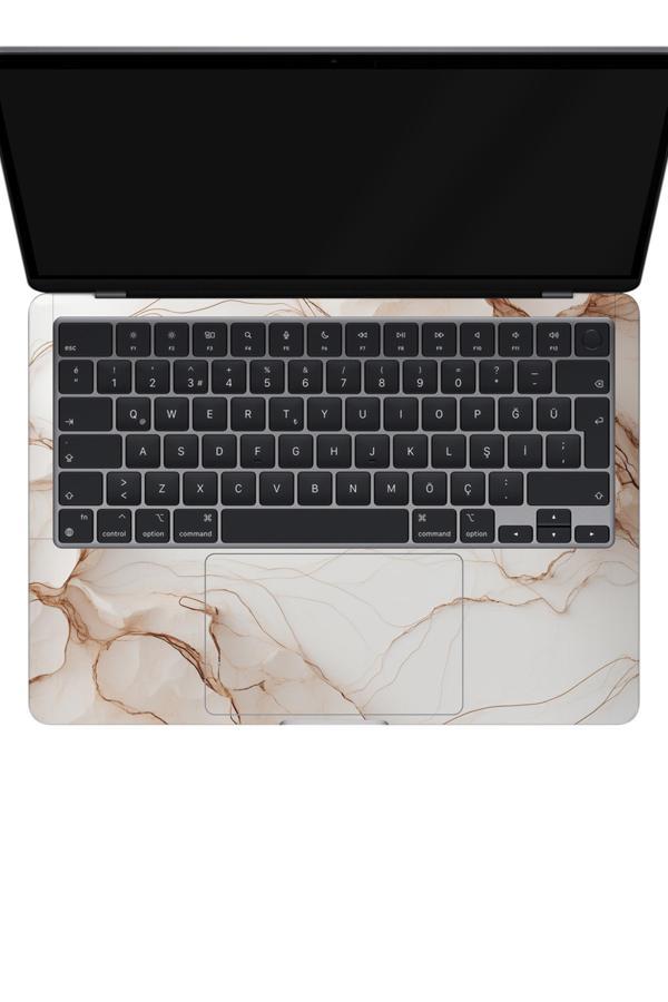 Papscover Macbook Air 13" (2024 M3) Kaplama - Kırık Mermer - Image 1