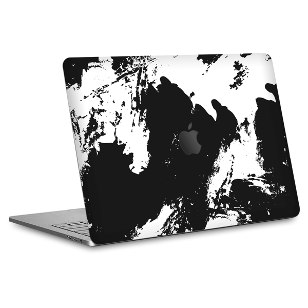 Papscover Macbook Pro 15" (2019) Kaplama - Siyah Beyaz - Image 1