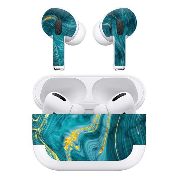 Papscover Airpods Pro Kaplama Mistik Turkuaz Dalga - Image 1