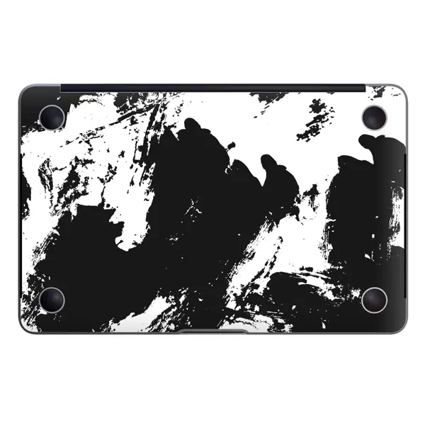 Papscover Macbook Air 13" (2018-2019) Kaplama - Siyah Beyaz - Image 1