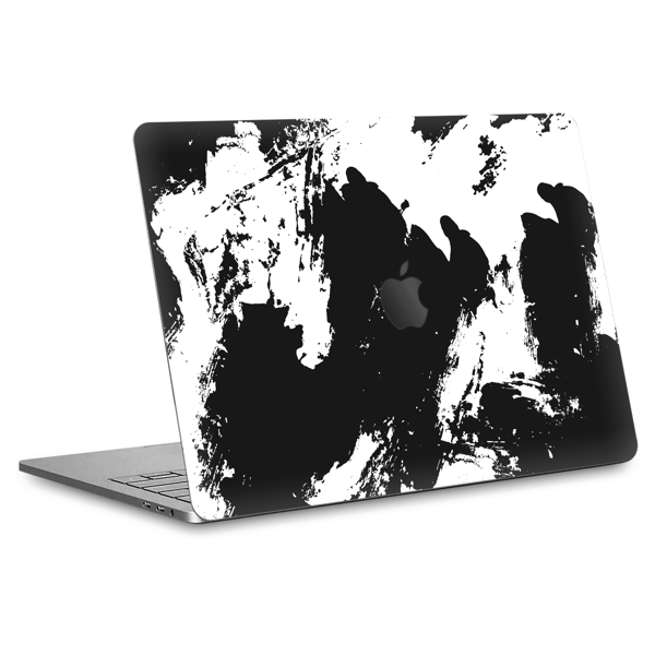 Papscover Macbook Pro 13" (2022 M2) Kaplama - Siyah Beyaz - Image 1