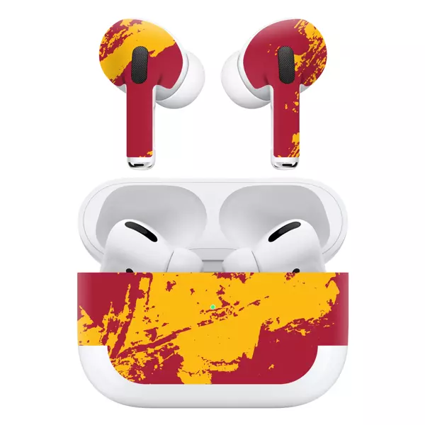 Papscover Airpods Pro Kaplama Sarı Kırmızı - Image 1