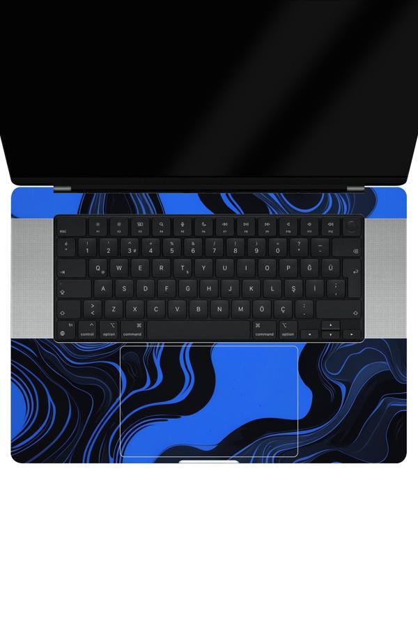 Papscover Macbook Pro 14" (2021 M1) Kaplama - Mavi İzohips - Image 1