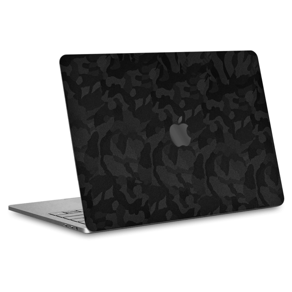 Papscover Macbook Air 13" (2018-2019) Kaplama - Siyah Kamuflaj - Image 1