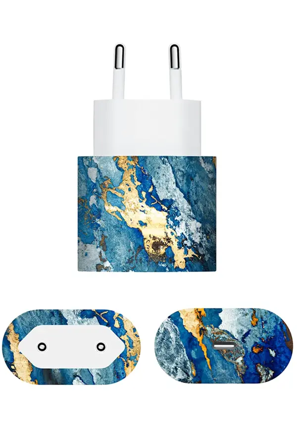 Papscover Apple 20W Şarj Aleti Kaplama Mistik Mermer - Image 1