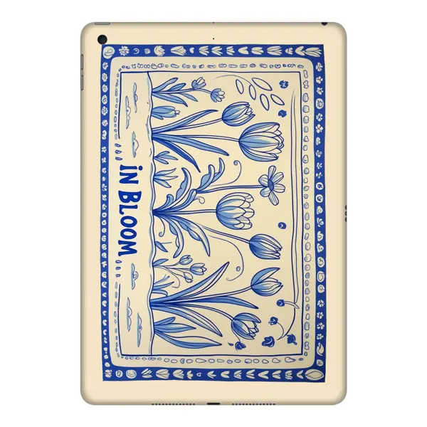 Papscover İpad Kaplama Porselen Çiçekler - Image 1