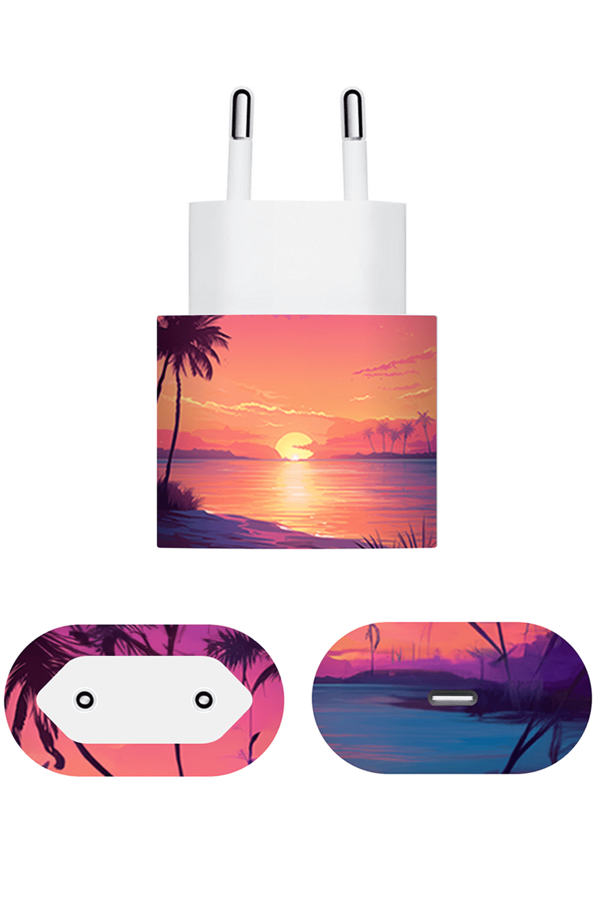 Papscover Apple 20W Şarj Aleti Kaplama Vice Vibe - Image 1