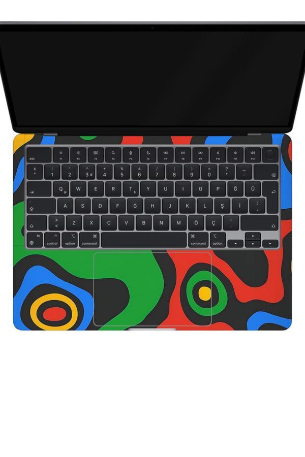 Papscover Macbook Air 13" (2022 M2) Kaplama - Renkli İzohips - Image 1