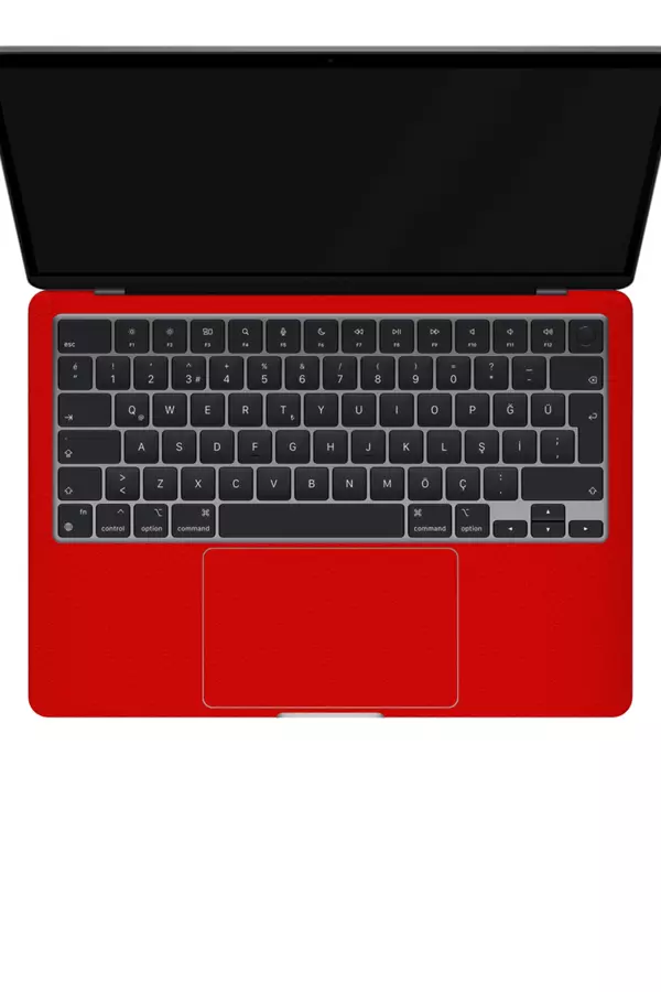 Papscover Macbook Air 13" (2022 M2) Kaplama - Dokulu Kırmızı - Image 1