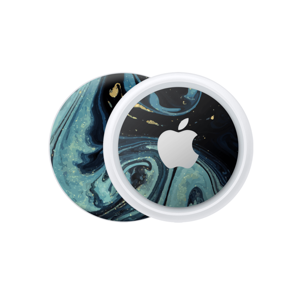Papscover Apple Airtag Kaplama Mistik Mavi Dalga - Image 1
