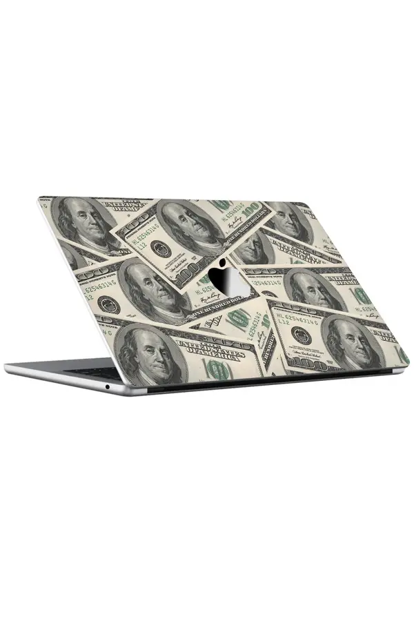 Papscover Macbook Air 13" (2022 M2) Kaplama - Dolar Desenli - Image 1