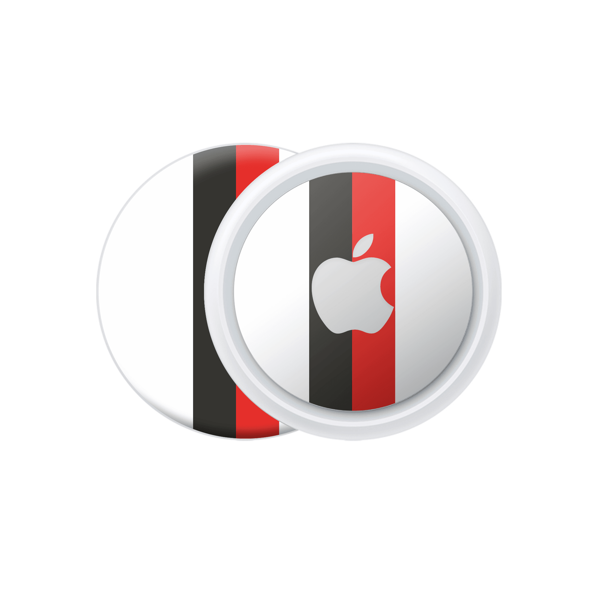 Papscover Apple Airtag Kaplama Siyah Beyaz Kırmızı - Image 1