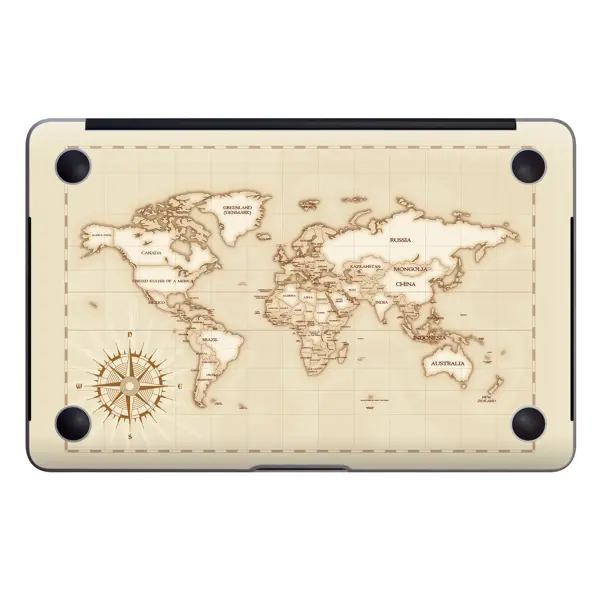 Papscover Macbook Pro 13" (2020 M1) Kaplama - Retro Atlas - Image 1
