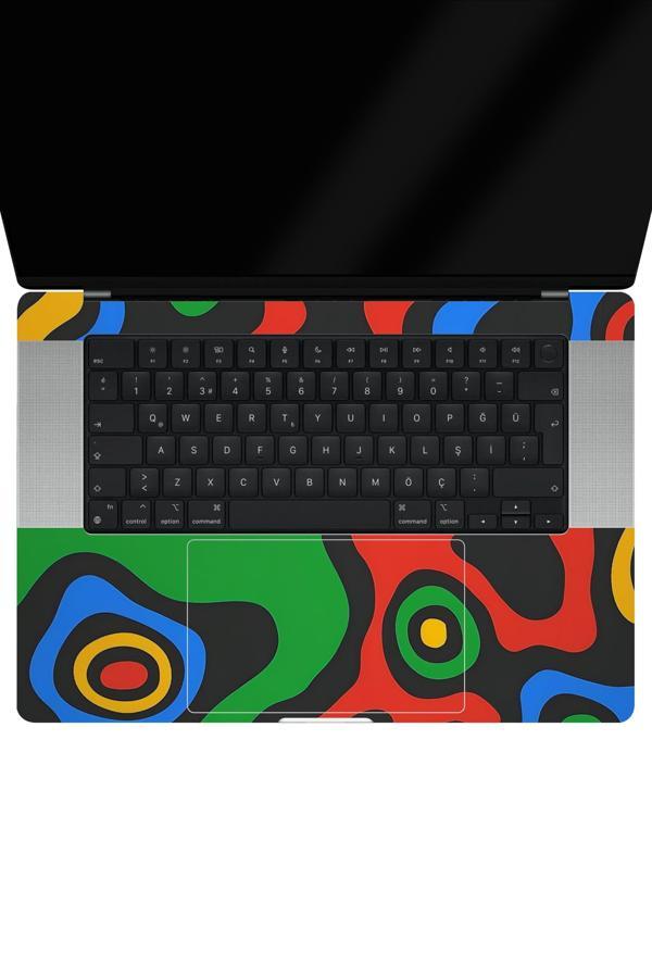 Papscover Macbook Pro 14" (2021 M1) Kaplama - Renkli İzohips - Image 1