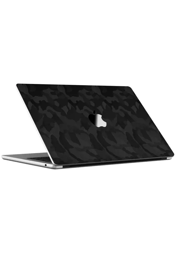 Papscover Macbook Air 13" (2022 M2) Kaplama - Siyah Kamuflaj - Image 1
