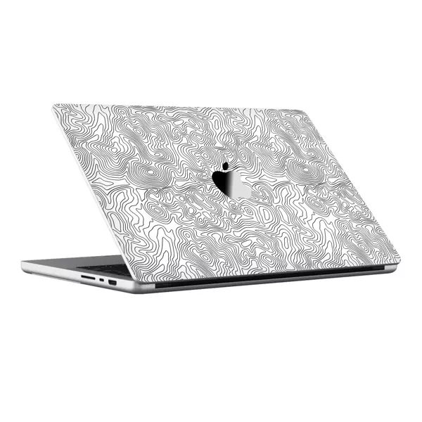 Papscover Macbook Pro 16" (2023 M2) Kaplama - Beyaz İzohips - Image 1