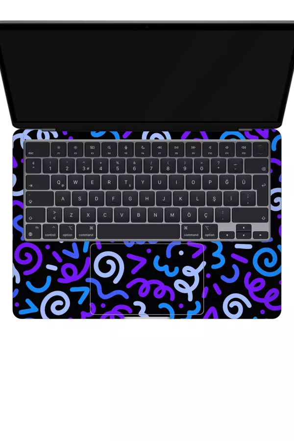 Papscover Macbook Air 13" (2022 M2) Kaplama - Konfeti - Image 1