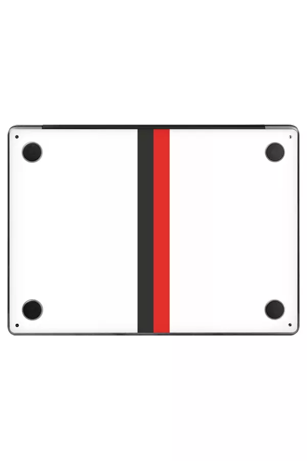 Papscover Macbook Air 13" (2024 M3) Kaplama - Siyah Beyaz Kırmızı - Image 1