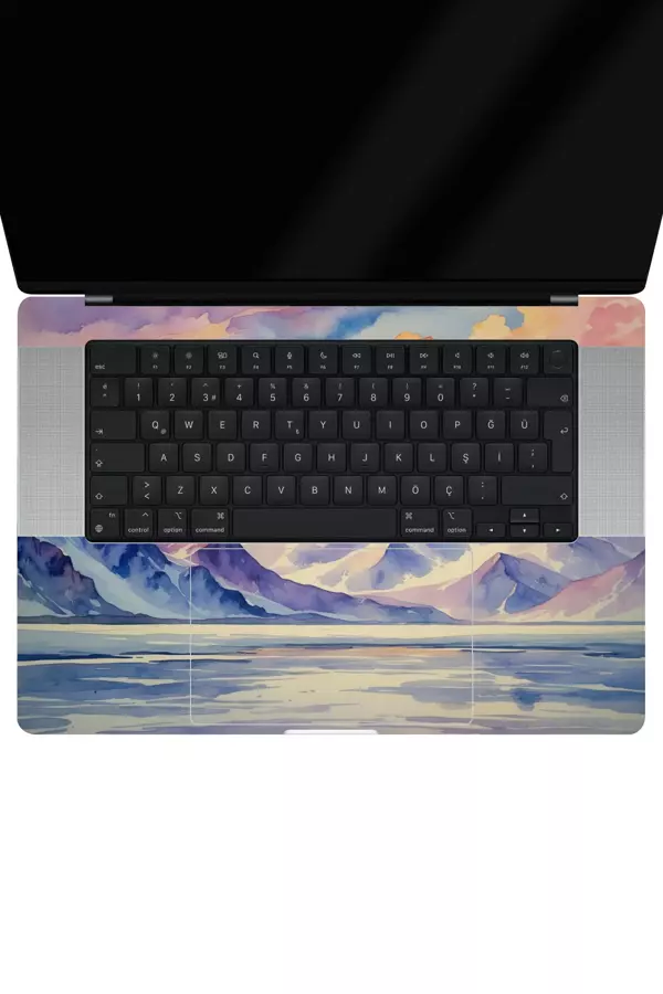 Papscover Macbook Pro 14" (2023 M2) Kaplama - Pastel Dağlar - Image 1