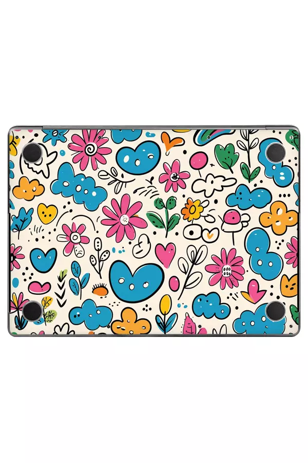 Papscover Macbook Pro 16" (2023 M2) Kaplama - Renkli Bahçe - Image 1