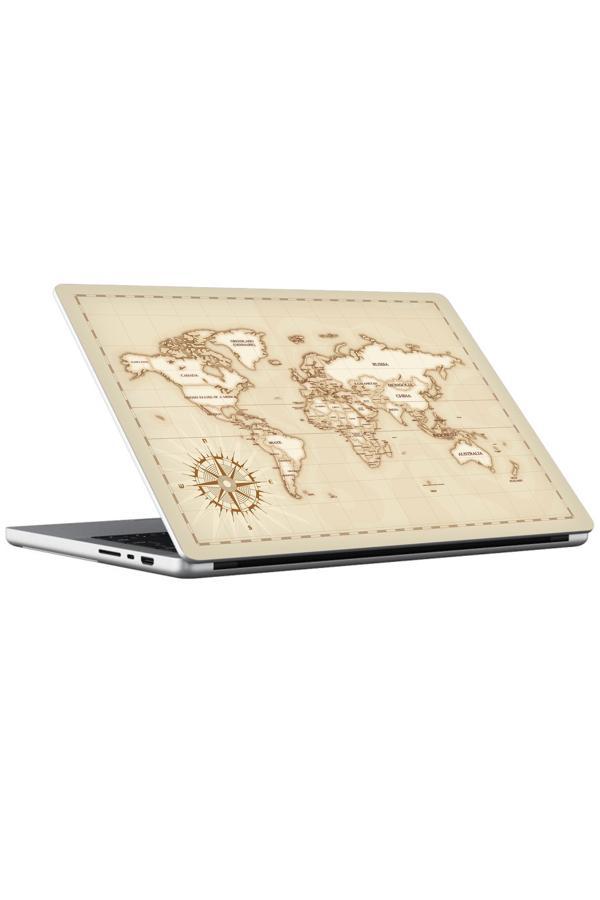 Papscover Macbook Pro 16" (2023 M2) Kaplama - Retro Atlas - Image 1