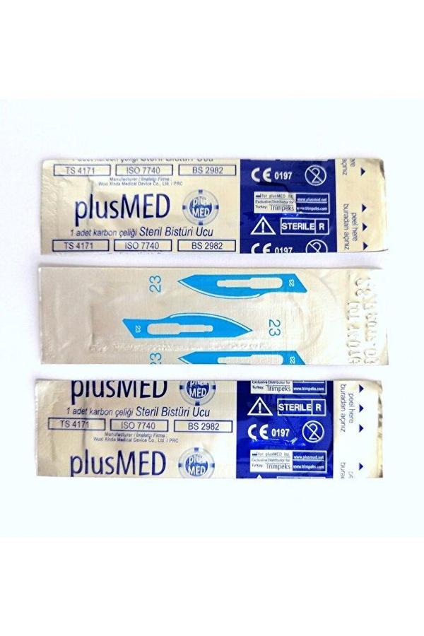 Sanathobi Bistüri Ucu 3 Adet Steril Karbon Çeliği (Plusmed 1.Kalite) - Image 1
