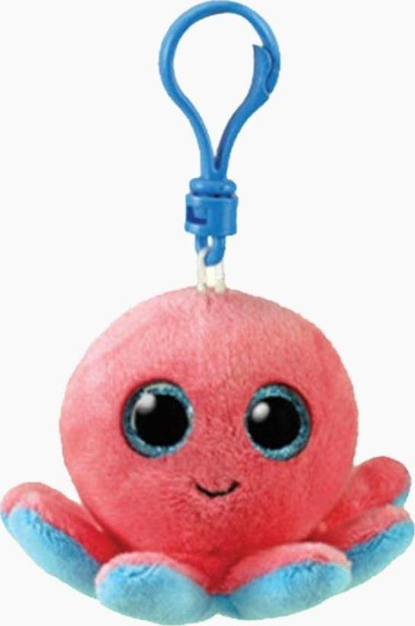 Ty Beanie Boos Peluş Pembe Ahtapot Anahtarlık Sheldon - Image 1