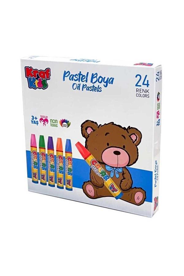 Sanathobi Kraf Kıds Kk520 Oıl Pastels- Pastal Boya Seti 24'Lü Karton Kutu - Image 1