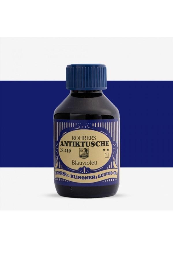Rohrer & Klingner Rohrer &Klingner Antik Mürekkep 28-Modern Sanatçılar İçin Profesyonel Mürekkep 100Ml 410-Blauviolett - Image 1