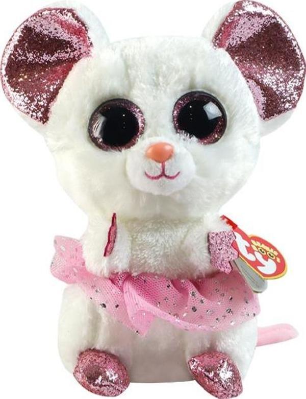 TY Beanie Boos Tütülü Peluş Fare Nina 17 cm - Image 1