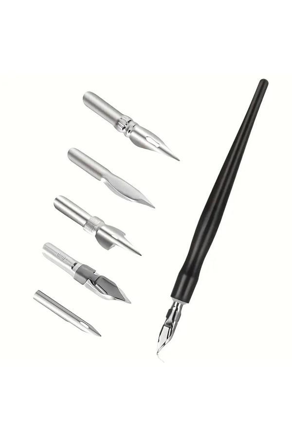 Sanathobi Çizim Seti, Geçmeli Divit Tutucu, Manga, Anime, Karikatür Çizim Seti, Paslanmaz Çelik Set-6 Parça - Image 1